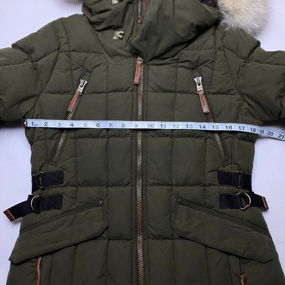 SOREL Conquest Carly Parka Olive Green Size S - Picture 11 of 13